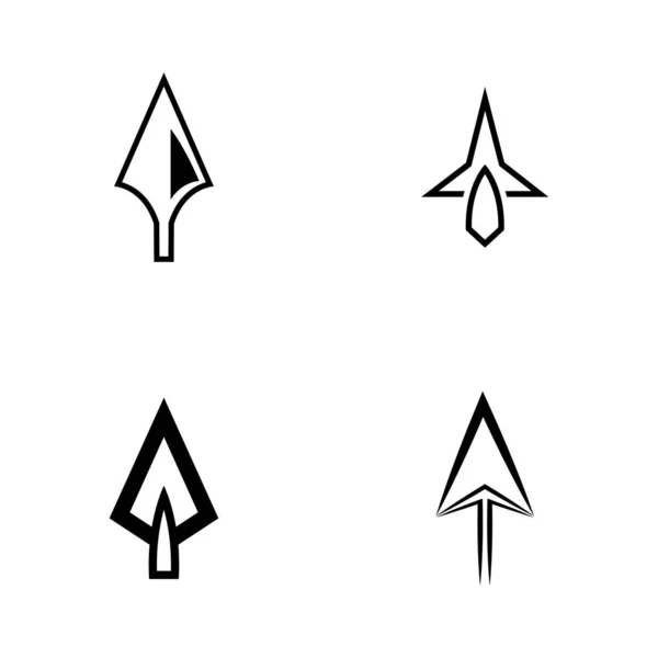 Modelo Design Vetor Logotipo Lança — Vetor de Stock