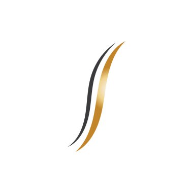 saç dalgası logo vektör çizimi tasarımı