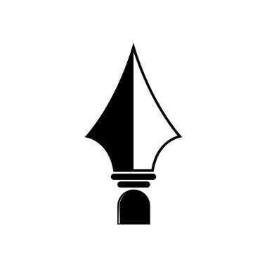 Mızrak logo vektör tasarım şablonu 