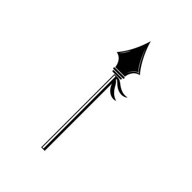 Mızrak logo vektör tasarım şablonu 