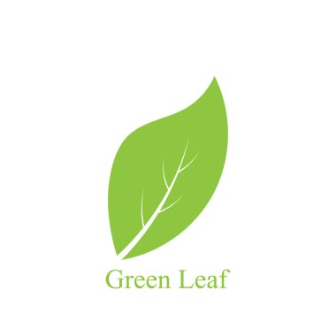 Yeşil ağaç yaprağı ekoloji doğa elementi vektörü logoları