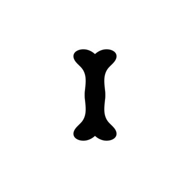 Köpek kemiği logo vektör resimleme simgesi