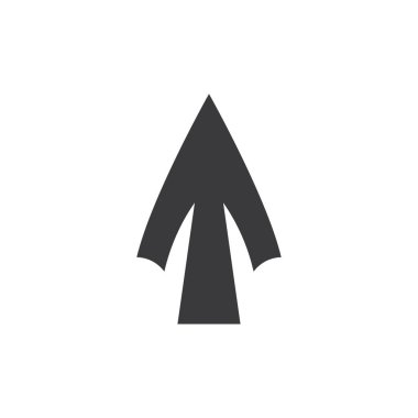 Mızrak logo vektör tasarım şablonu 