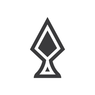 Mızrak logo vektör tasarım şablonu 