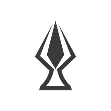 Mızrak logo vektör tasarım şablonu 