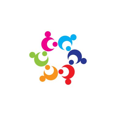 Topluluk, ağ ve sosyal simge tasarım şablonu