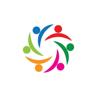 Topluluk, ağ ve sosyal simge tasarım şablonu