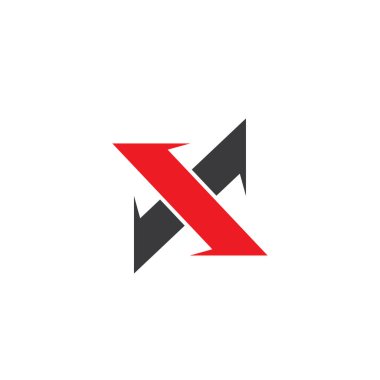 X logo vektör illüstrasyonu