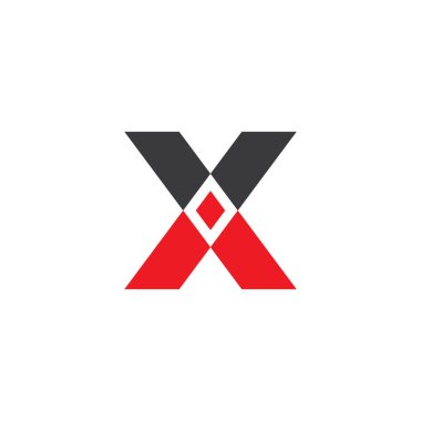 X logo vektör illüstrasyonu