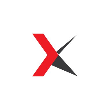 X logo vektör illüstrasyonu