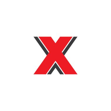 X logo vektör illüstrasyonu
