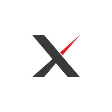 X logo vektör illüstrasyonu