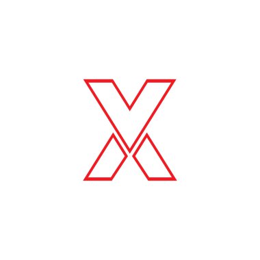 X logo vektör illüstrasyonu