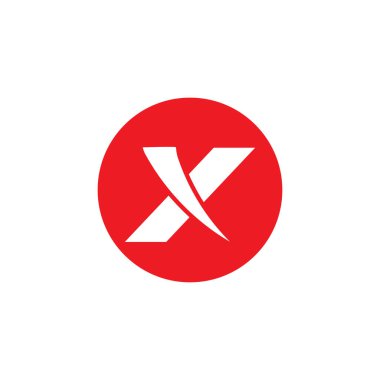 X logo vektör illüstrasyonu