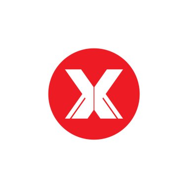 X logo vektör illüstrasyonu