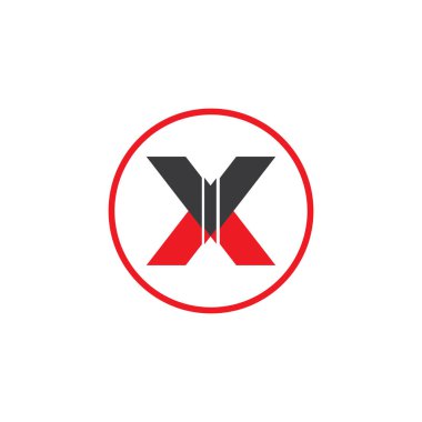 X logo vektör illüstrasyonu