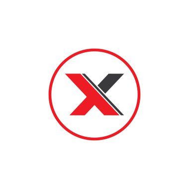 X logo vektör illüstrasyonu