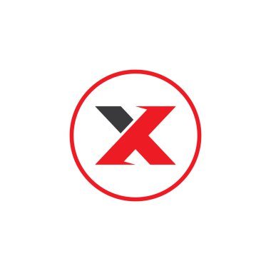 X logo vektör illüstrasyonu
