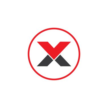 X logo vektör illüstrasyonu