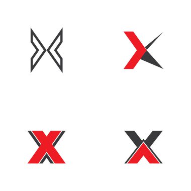 X logo vektör illüstrasyonu
