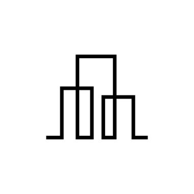 Modern Şehir Ufuk Çizgisi vektör arkaplanı