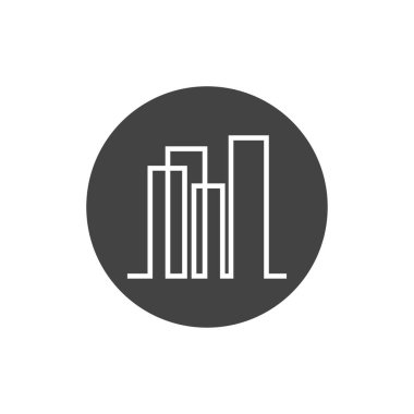 Modern Şehir Ufuk Çizgisi vektör arkaplanı