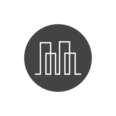 Modern Şehir Ufuk Çizgisi vektör arkaplanı