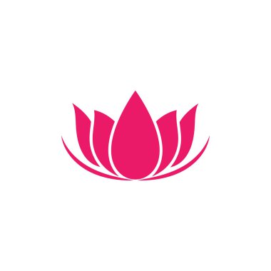 Lotus Logo tasarım ikonu illüstrasyonu