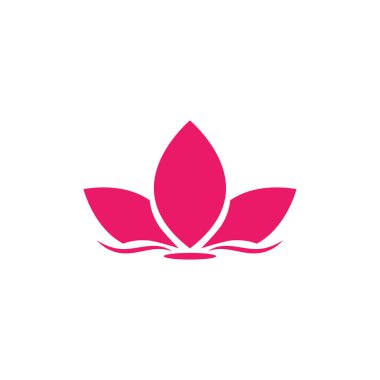 Lotus Logo tasarım ikonu illüstrasyonu