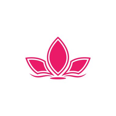 Lotus Logo tasarım ikonu illüstrasyonu