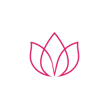Lotus Logo tasarım ikonu illüstrasyonu