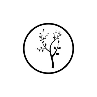 ağaç dalı ilüstrasyon tasarım şablonu