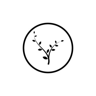 ağaç dalı ilüstrasyon tasarım şablonu