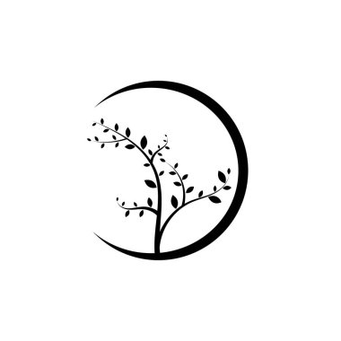 ağaç dalı ilüstrasyon tasarım şablonu