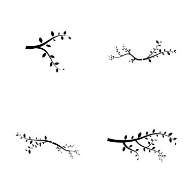 ağaç dalı ilüstrasyon tasarım şablonu