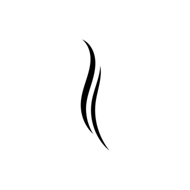 saç dalgası logo ikonu vektör illüstrasyonu