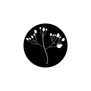 Logo veya Dövme İçin Çiçekçilik ve Minimalist Çiçekler