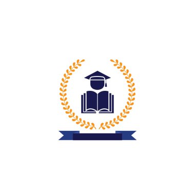 Üniversite Eğitim Logosu Tasarım Vektörü
