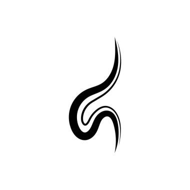 Beyaz zemin üzerinde izole edilmiş duman buharı logosu çizimi simgeleri buharlaştırır. Vektör çizgisi ikonu kokusu sıcak aroma kokusu ya da buhar kokusu ya da buhar kokusu.