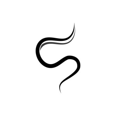 Beyaz zemin üzerinde izole edilmiş duman buharı logosu çizimi simgeleri buharlaştırır. Vektör çizgisi ikonu kokusu sıcak aroma kokusu ya da buhar kokusu ya da buhar kokusu.