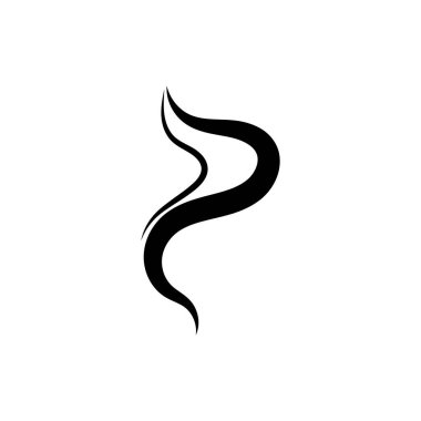 Beyaz zemin üzerinde izole edilmiş duman buharı logosu çizimi simgeleri buharlaştırır. Vektör çizgisi ikonu kokusu sıcak aroma kokusu ya da buhar kokusu ya da buhar kokusu.