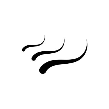 Beyaz zemin üzerinde izole edilmiş duman buharı logosu çizimi simgeleri buharlaştırır. Vektör çizgisi ikonu kokusu sıcak aroma kokusu ya da buhar kokusu ya da buhar kokusu.