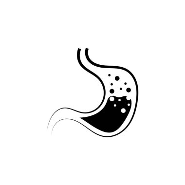 Mide bakım ikonu konsept vektör çizimi tasarladı