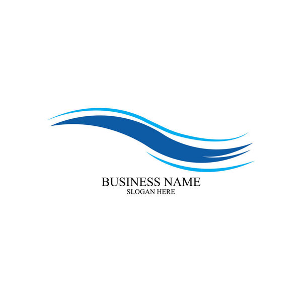 Water Wave symbol and icon Logo Template vector