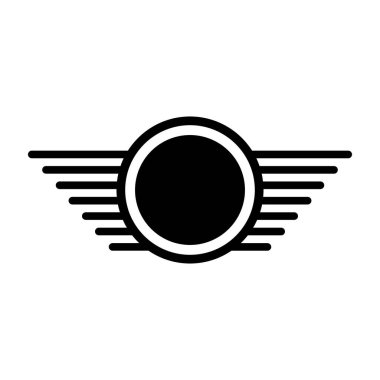 Kanat Logosu Kuş Kanatları Vektör İllüstrasyon Markası Tasarım Şablonu