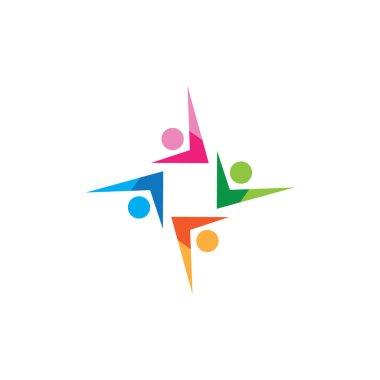 Evlat Edinme ve Toplum Bakımı Logo şablonu vektör simgesi