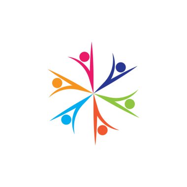 Evlat Edinme ve Toplum Bakımı Logo şablonu vektör simgesi