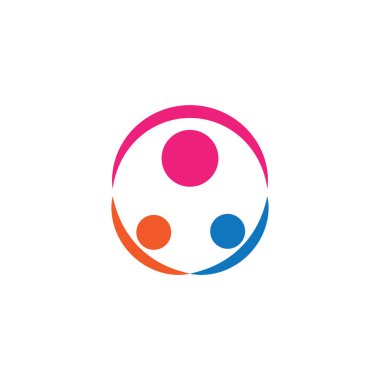 Evlat Edinme ve Toplum Bakımı Logo şablonu vektör simgesi