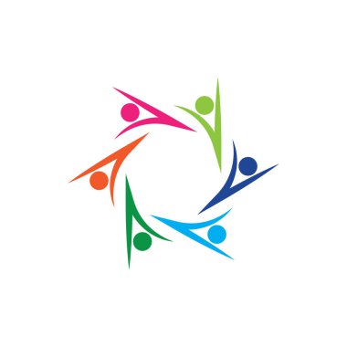 Evlat Edinme ve Toplum Bakımı Logo şablonu vektör simgesi