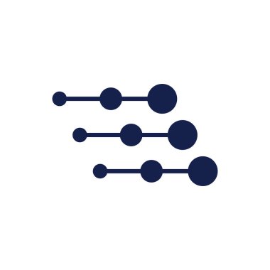 Molekül logo illüstrasyon vektör şablonu